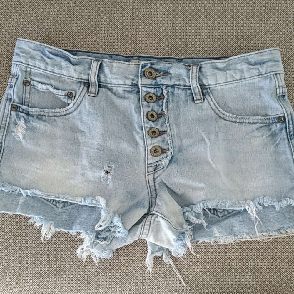 Free people jean shorts